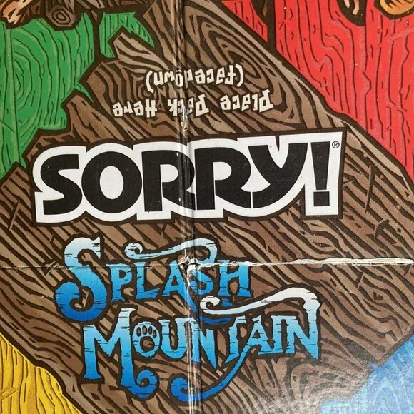 Disney Splash Mountain Sorry Board Game Metal Tin Collectible Parker Brothers